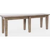 Prescott Park 52" Dining Bench in Weathered Oak Finish Wood